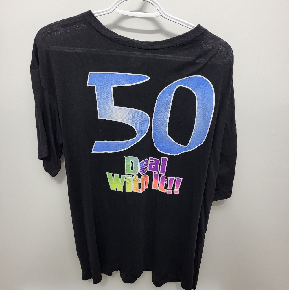 Vintage 50 deal with it joke tee